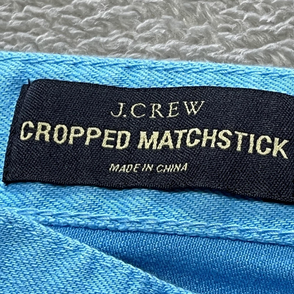 J.Crew Jeans Womens 24 Blue Cropped Matchstick Low RIse Preppy Denim - Picture 8 of 12